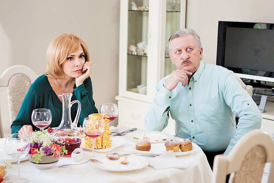 Ольга Сумська і Володимир Горянський зіграли вимогливих батьків нареченої у серіалі «Найкращий» тиждень мого життя». 